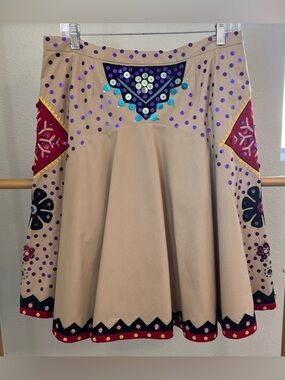 Moschino Cheap & Chic Size 12 Sequin Embellished Statement Midi Skirt